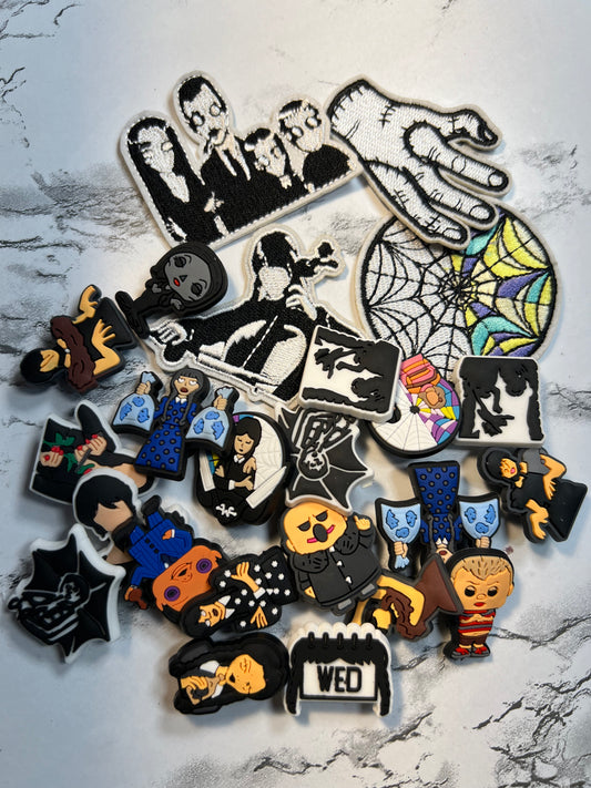 Wednesday Addams Bundles (Charms & Patches)