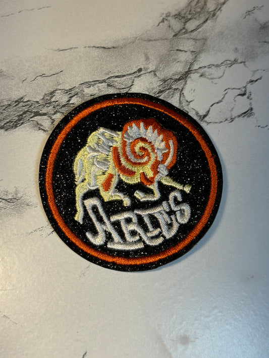 Aries Iron On Patch