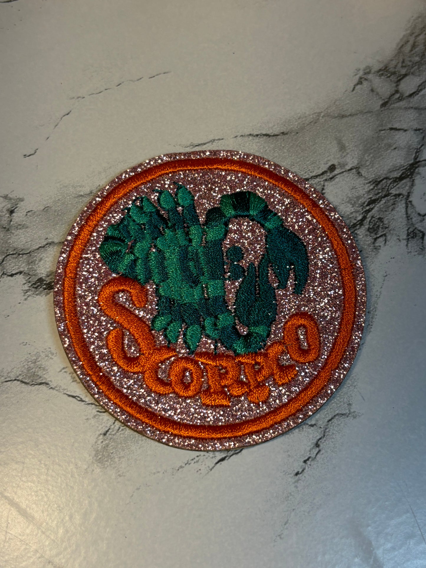 Scorpio Iron On Patch