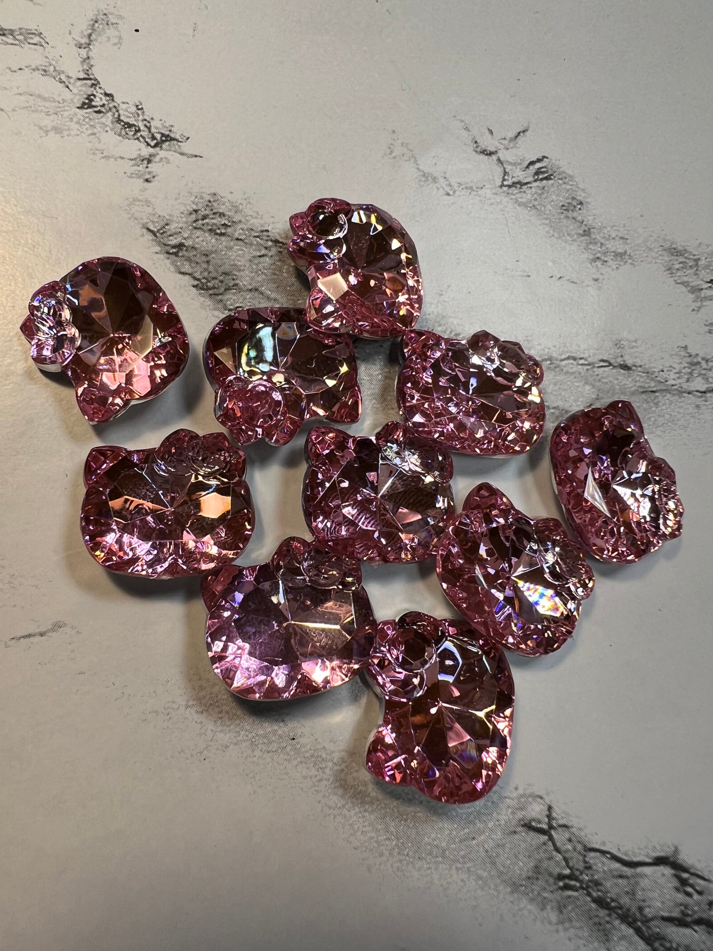 Pink Hello Kitty Diamonds (No Backs)